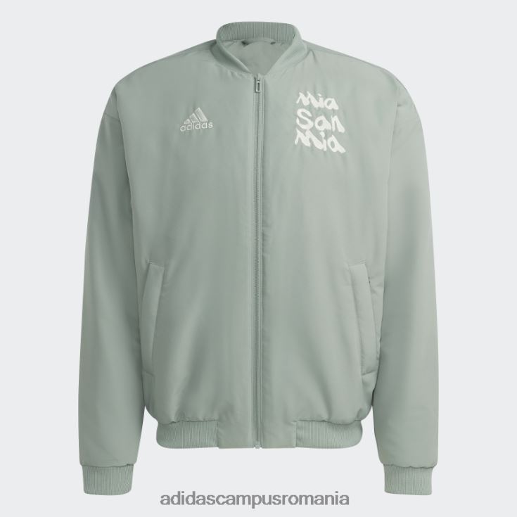 adidas campus romania jachetă căptușită fc bayern chinese story verde argintiu bărbați verde argintiu J266N214188