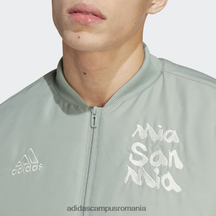 adidas campus romania jachetă căptușită fc bayern chinese story verde argintiu bărbați verde argintiu J266N214188