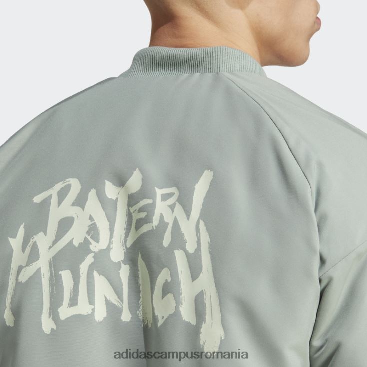 adidas campus romania jachetă căptușită fc bayern chinese story verde argintiu bărbați verde argintiu J266N214188
