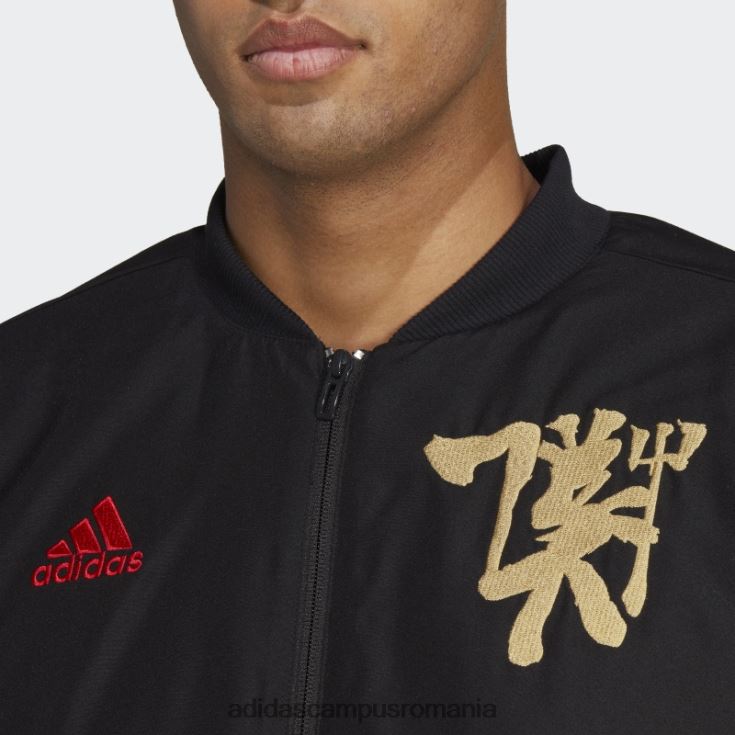 adidas campus romania jachetă căptușită manchester united chinese story negru bărbați negru J266N213969