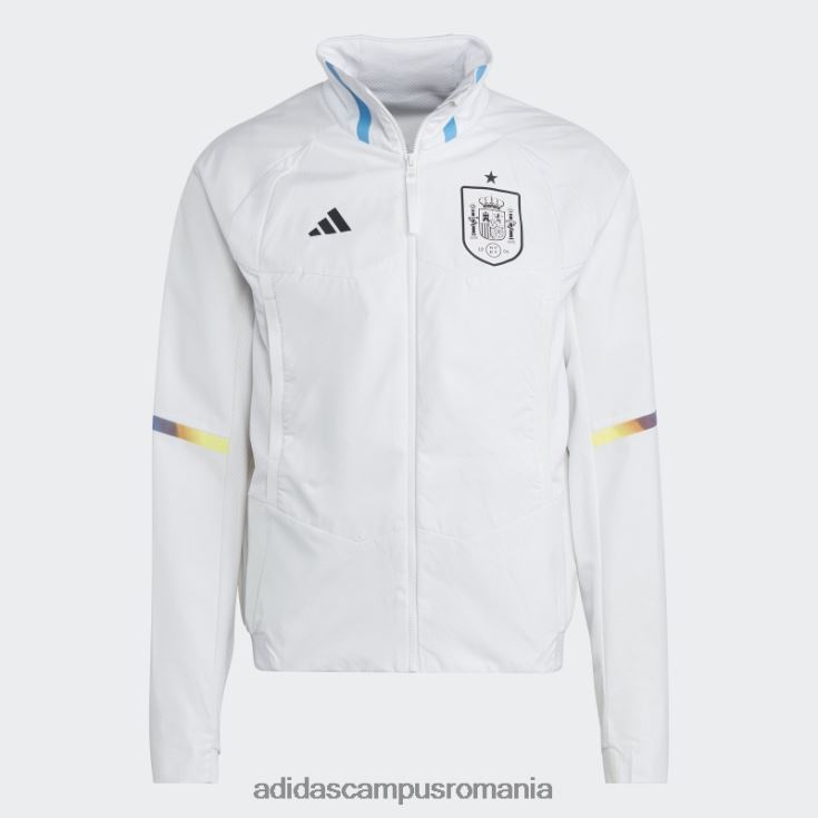 adidas campus romania jachetă cu imn de ziua jocului spaniei albă bărbați alb J266N27148
