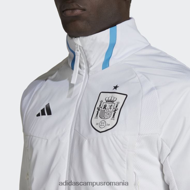 adidas campus romania jachetă cu imn de ziua jocului spaniei albă bărbați alb J266N27148