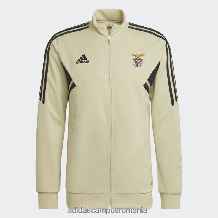 adidas campus romania jachetă de sport benfica condivo bej nisip adidas bărbați bej nisipos J266N214340