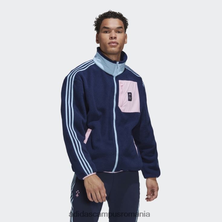 adidas campus romania jachetă fleece arsenal lifestyler bleumarin bărbați marina J266N213738