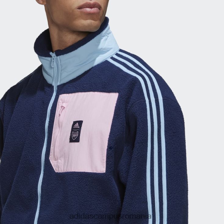 adidas campus romania jachetă fleece arsenal lifestyler bleumarin bărbați marina J266N213738