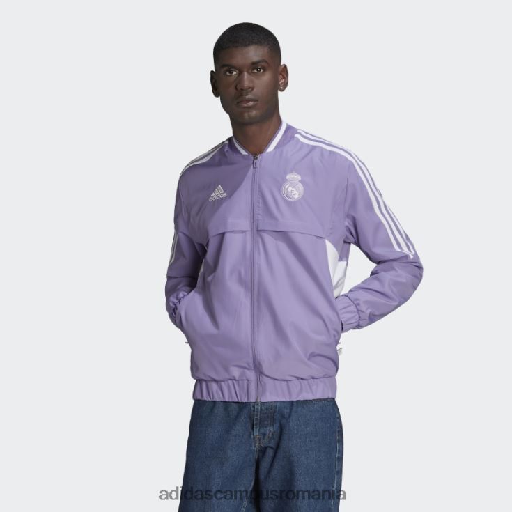 adidas campus romania jachetă lila real madrid anthem bărbați liliac J266N26988