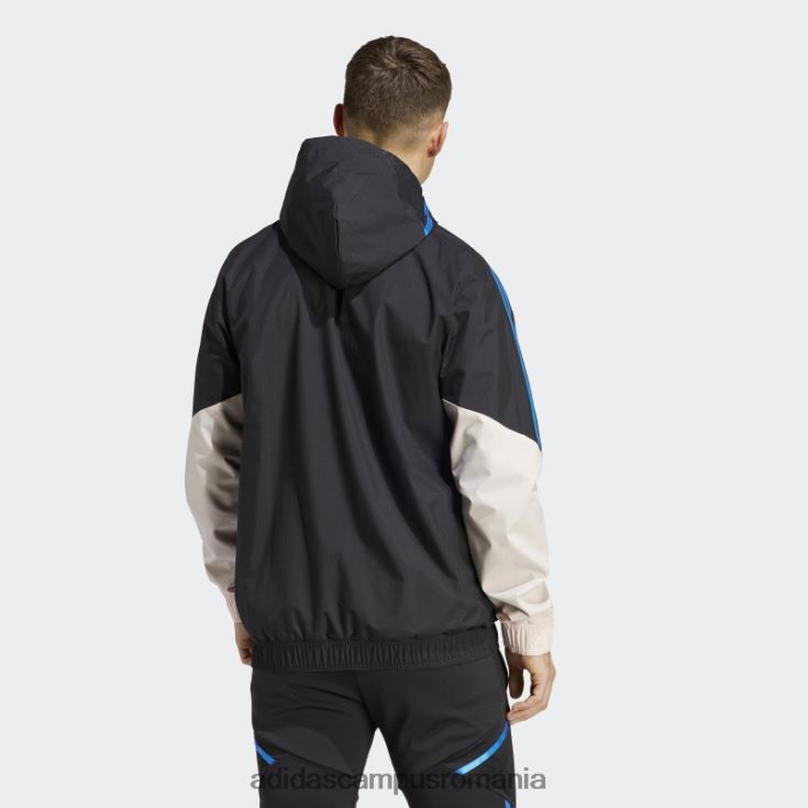 adidas campus romania jachetă manchester united condivo 22 pentru orice vreme, neagră bărbați negru/roz glacial J266N213513