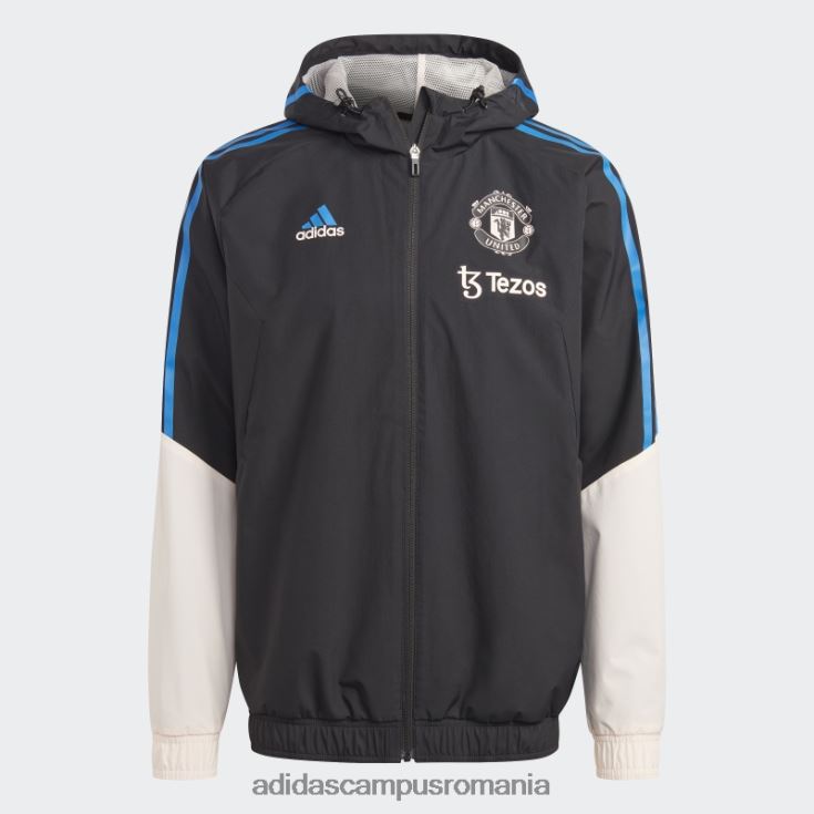 adidas campus romania jachetă manchester united condivo 22 pentru orice vreme, neagră bărbați negru/roz glacial J266N213513