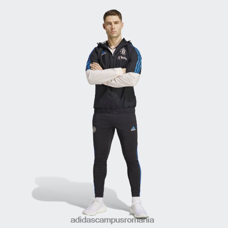 adidas campus romania jachetă manchester united condivo 22 pentru orice vreme, neagră bărbați negru/roz glacial J266N213513