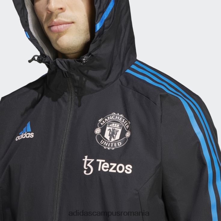 adidas campus romania jachetă manchester united condivo 22 pentru orice vreme, neagră bărbați negru/roz glacial J266N213513