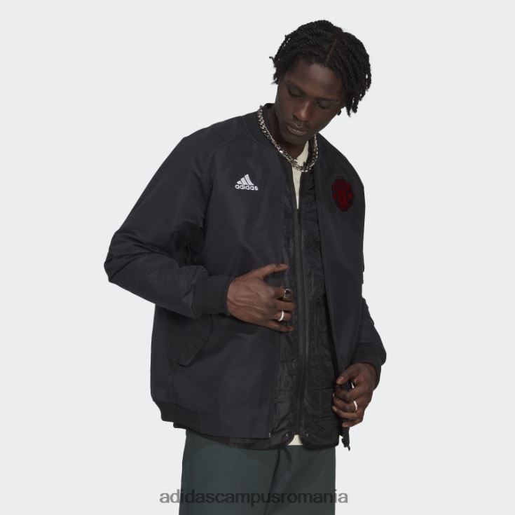 adidas campus romania jachetă neagră de voiaj manchester united adidas bărbați negru J266N214343