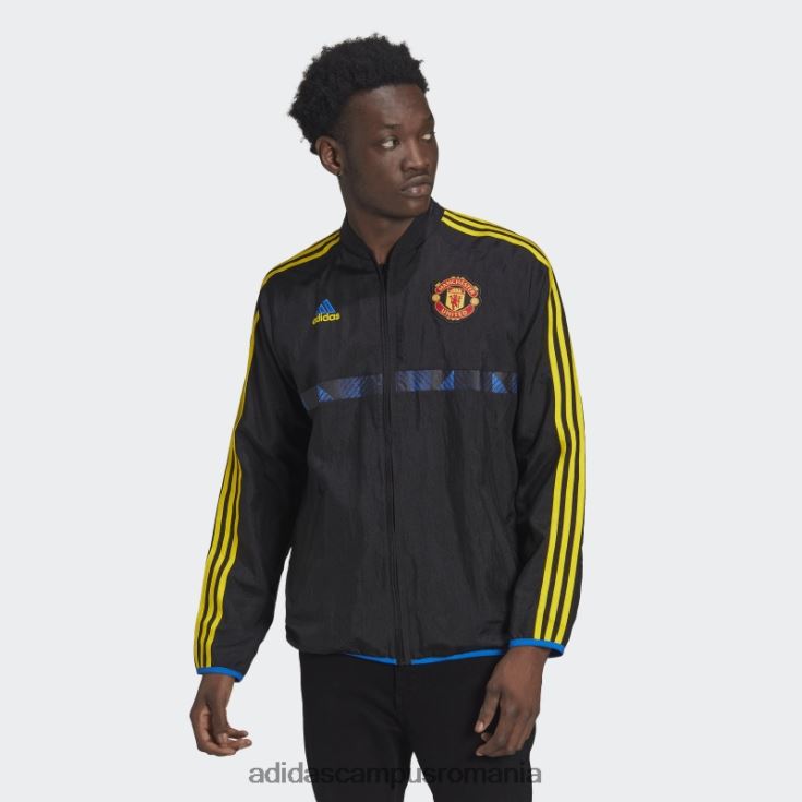 adidas campus romania jachetă neagră țesută manchester united icons bărbați negru J266N215070