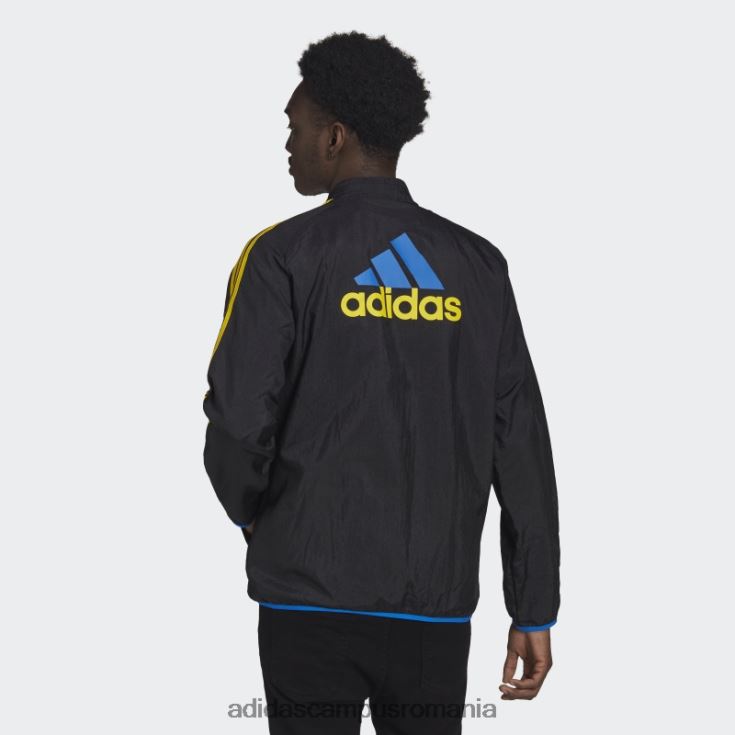 adidas campus romania jachetă neagră țesută manchester united icons bărbați negru J266N215070