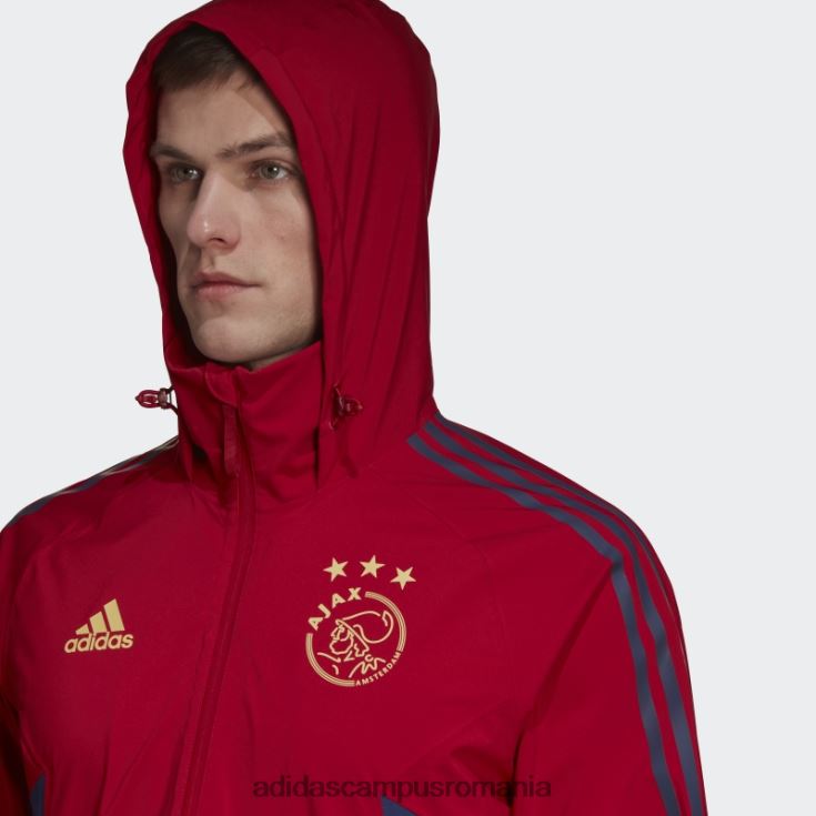 adidas campus romania jacheta ajax amsterdam condivo 22 storm victory red bărbați roșu victorie J266N214306