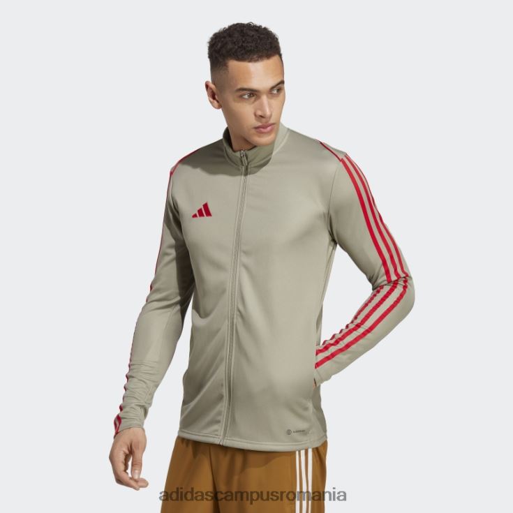 adidas campus romania jacheta de antrenament liga tiro 23 argintie pebble adidas bărbați pietriș argintiu/stacojiu J266N26054