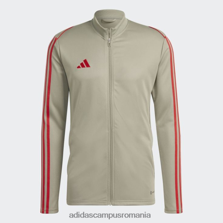 adidas campus romania jacheta de antrenament liga tiro 23 argintie pebble adidas bărbați pietriș argintiu/stacojiu J266N26054