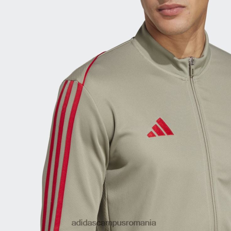 adidas campus romania jacheta de antrenament liga tiro 23 argintie pebble adidas bărbați pietriș argintiu/stacojiu J266N26054