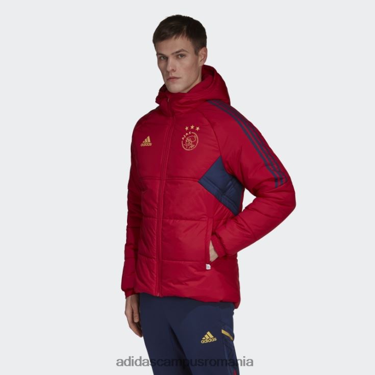 adidas campus romania jacheta de iarna ajax amsterdam condivo 22 victory red bărbați roșu victorie J266N213802