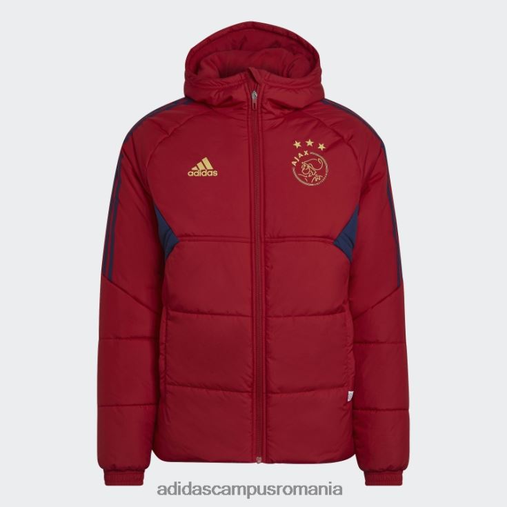 adidas campus romania jacheta de iarna ajax amsterdam condivo 22 victory red bărbați roșu victorie J266N213802