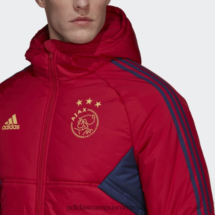 adidas campus romania jacheta de iarna ajax amsterdam condivo 22 victory red bărbați roșu victorie J266N213802