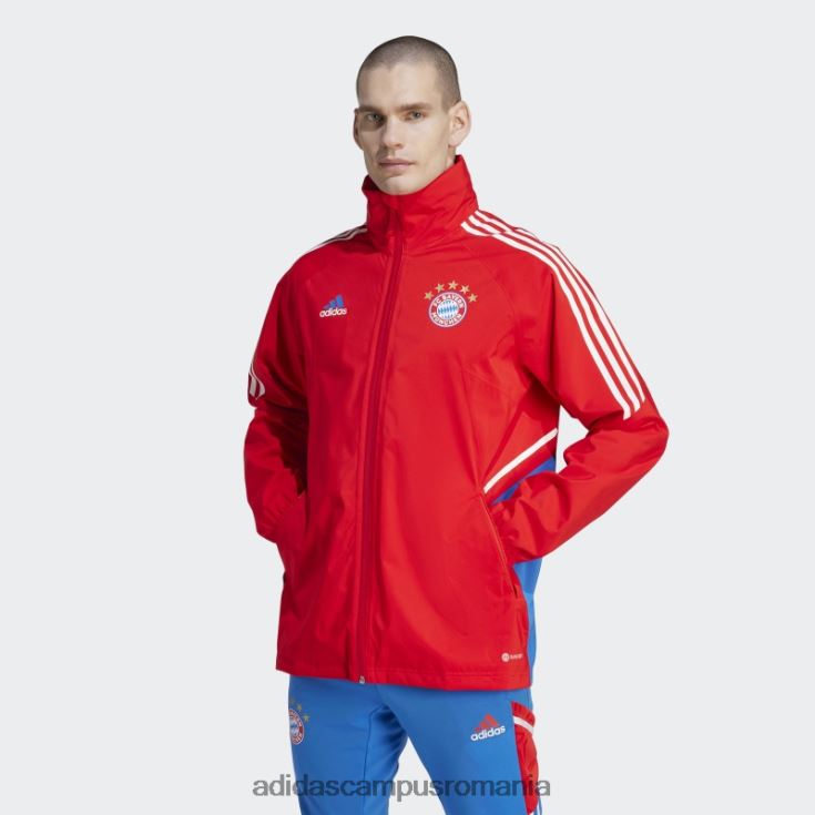 adidas campus romania jacheta de ploaie fc bayern condivo 22 rosie adidas bărbați roșu/regal J266N214352