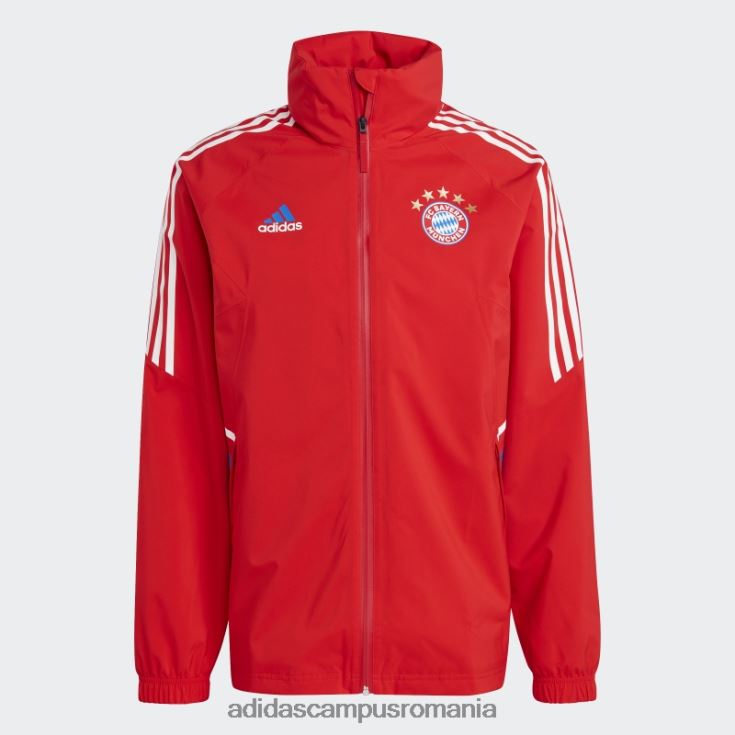 adidas campus romania jacheta de ploaie fc bayern condivo 22 rosie adidas bărbați roșu/regal J266N214352