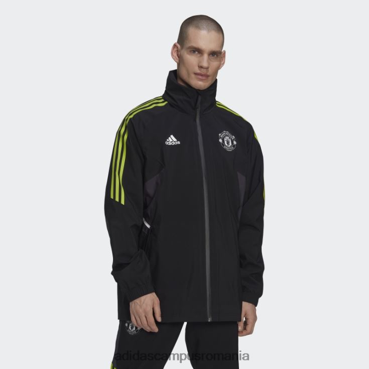 adidas campus romania jacheta de ploaie manchester united condivo 22 neagra bărbați negru J266N214173