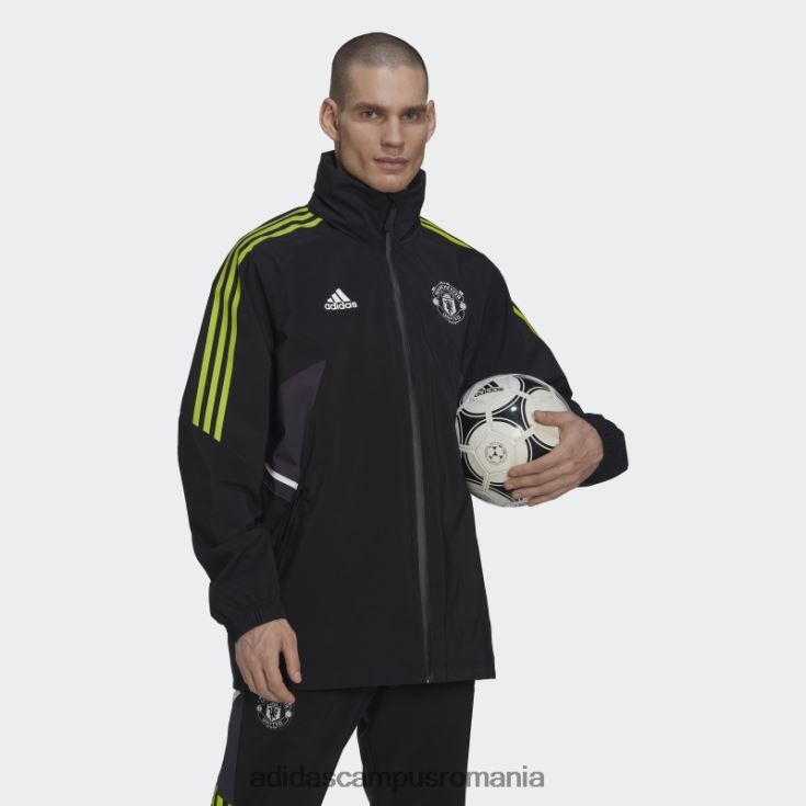 adidas campus romania jacheta de ploaie manchester united condivo 22 neagra bărbați negru J266N214173