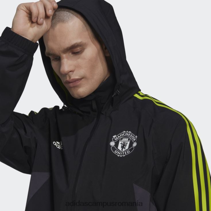 adidas campus romania jacheta de ploaie manchester united condivo 22 neagra bărbați negru J266N214173