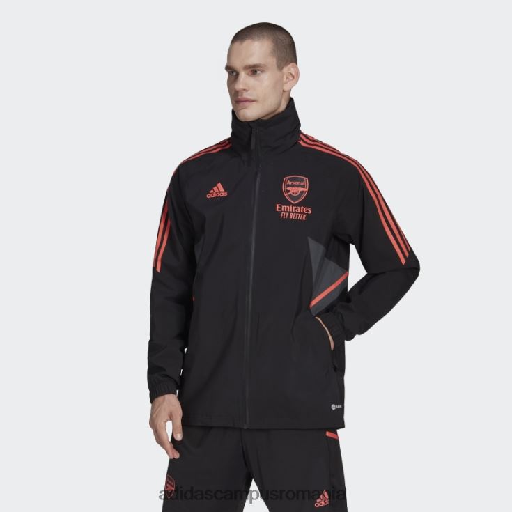 adidas campus romania jacheta de ploaie neagra arsenal condivo 22 adidas bărbați negru J266N214061