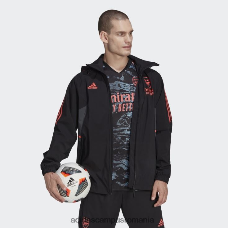 adidas campus romania jacheta de ploaie neagra arsenal condivo 22 adidas bărbați negru J266N214061