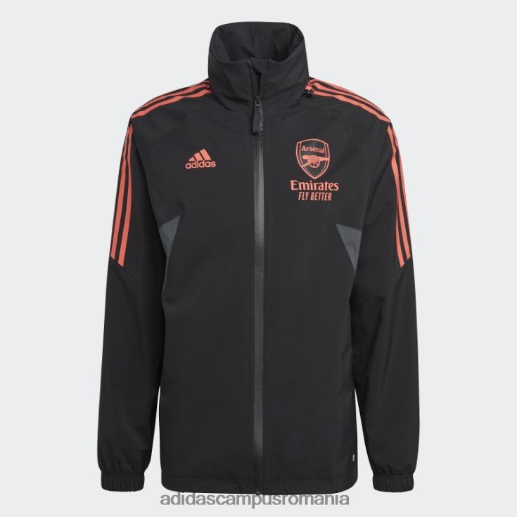 adidas campus romania jacheta de ploaie neagra arsenal condivo 22 adidas bărbați negru J266N214061