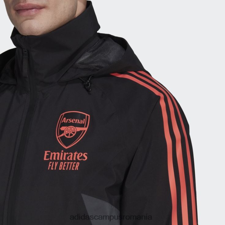 adidas campus romania jacheta de ploaie neagra arsenal condivo 22 adidas bărbați negru J266N214061