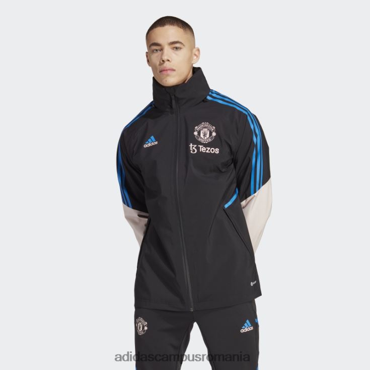 adidas campus romania jacheta manchester united condivo 22 storm neagra bărbați negru/roz glacial J266N214054
