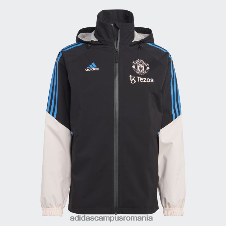 adidas campus romania jacheta manchester united condivo 22 storm neagra bărbați negru/roz glacial J266N214054