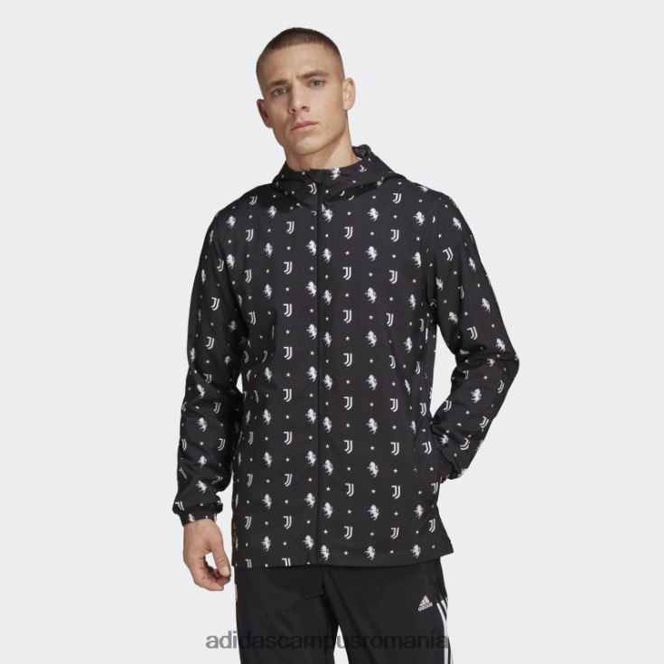 adidas campus romania juventus windbreaker negru adidas bărbați alb negru J266N214826