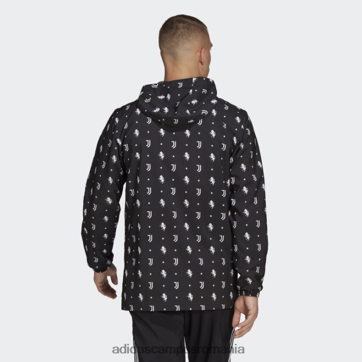 adidas campus romania juventus windbreaker negru adidas bărbați alb negru J266N214826