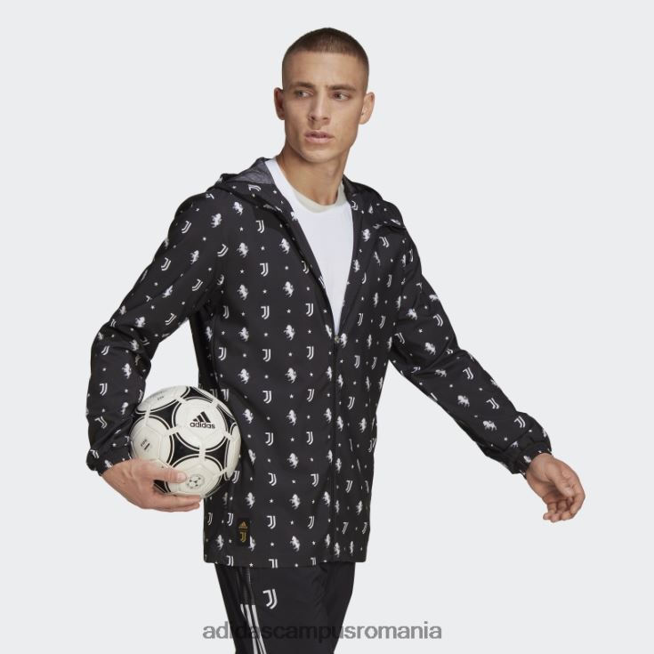 adidas campus romania juventus windbreaker negru adidas bărbați alb negru J266N214826