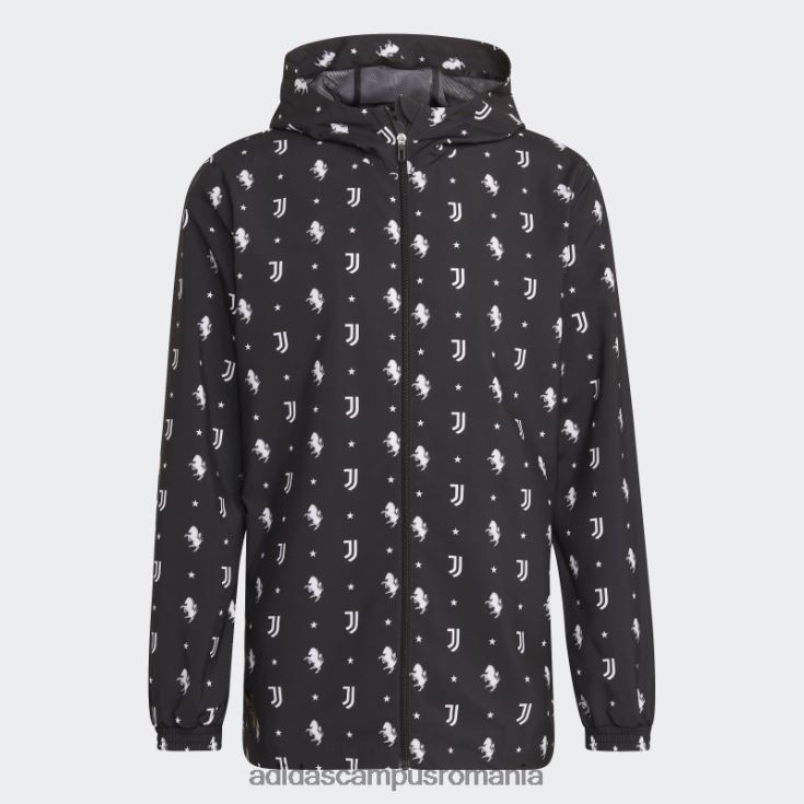 adidas campus romania juventus windbreaker negru adidas bărbați alb negru J266N214826
