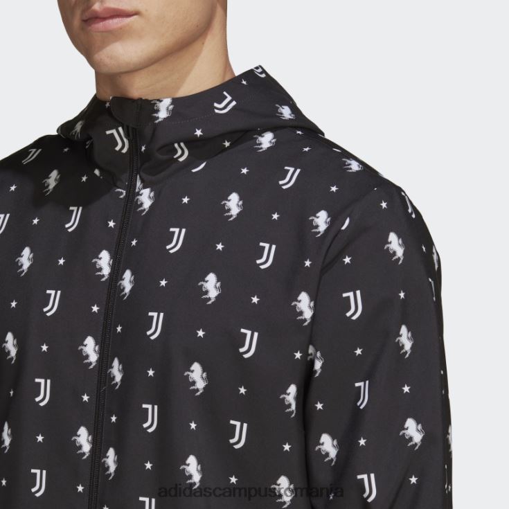 adidas campus romania juventus windbreaker negru adidas bărbați alb negru J266N214826