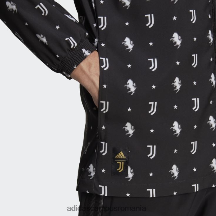 adidas campus romania juventus windbreaker negru adidas bărbați alb negru J266N214826