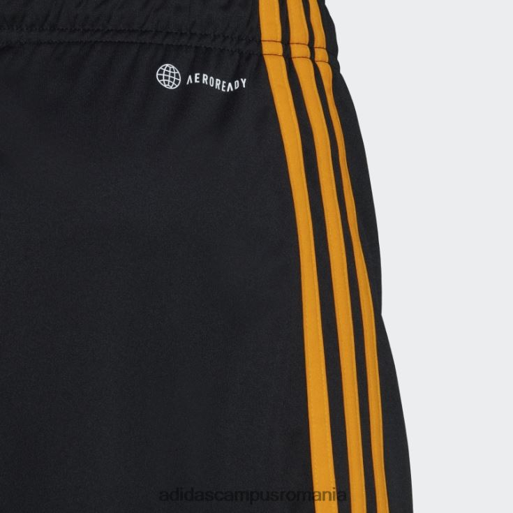 adidas campus romania leeds united fc 22/23 treilea pantaloni scurți negru bărbați negru J266N214251