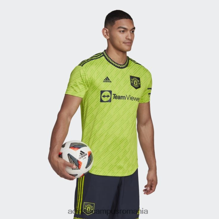 adidas campus romania manchester united 22/23 al treilea tricou autentic slime bărbați slime J266N213405