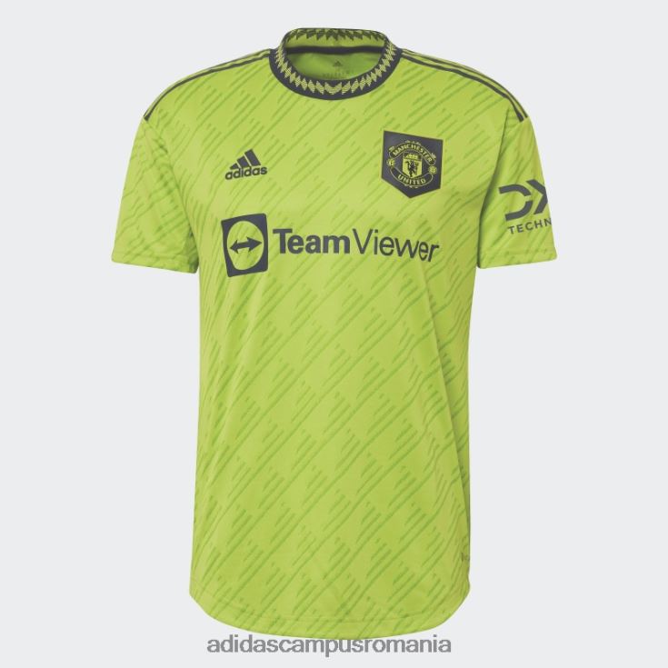 adidas campus romania manchester united 22/23 al treilea tricou autentic slime bărbați slime J266N213405