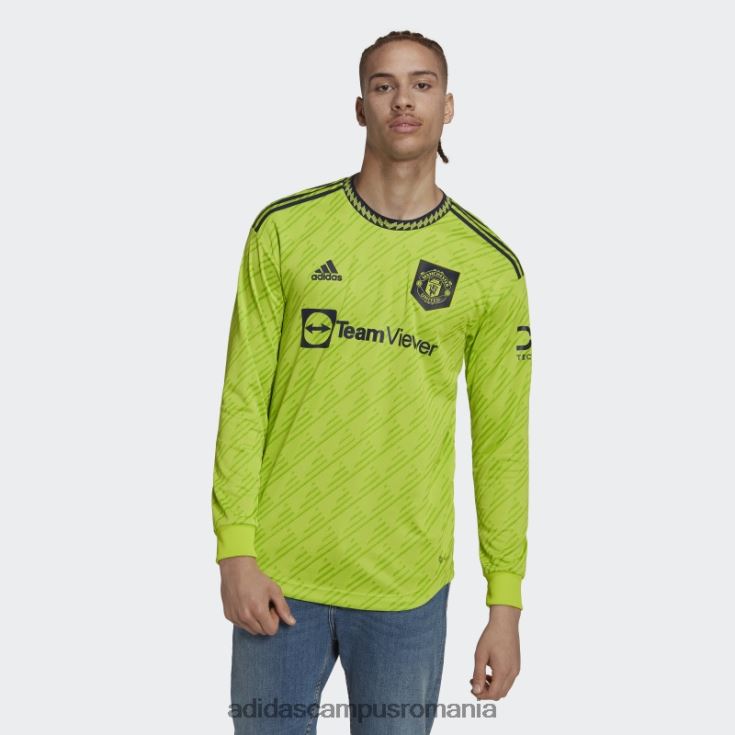 adidas campus romania manchester united 22/23 mânecă lungă treilea tricou autentic slime bărbați slime J266N213712