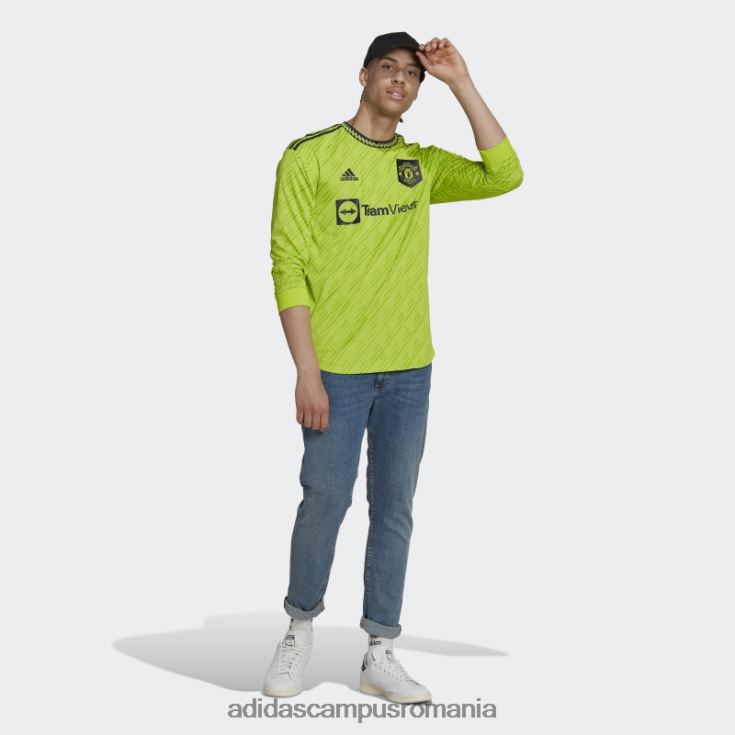 adidas campus romania manchester united 22/23 mânecă lungă treilea tricou autentic slime bărbați slime J266N213712