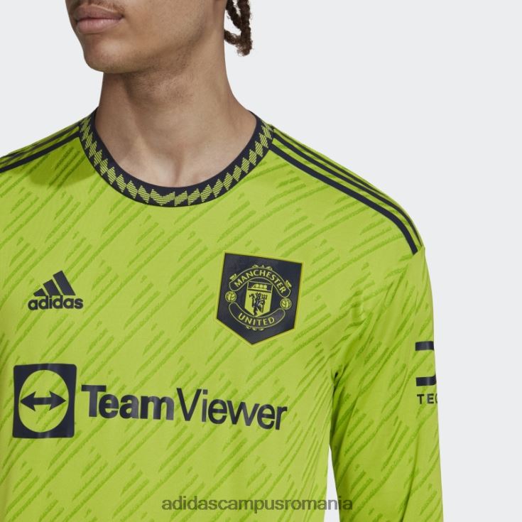 adidas campus romania manchester united 22/23 mânecă lungă treilea tricou autentic slime bărbați slime J266N213712