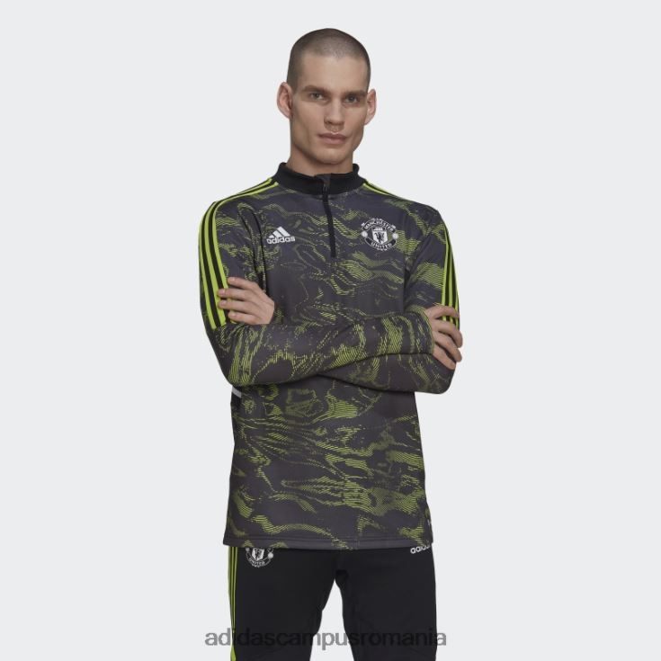 adidas campus romania manchester united condivo 22 antrenament top slime bărbați slime/negru J266N213417