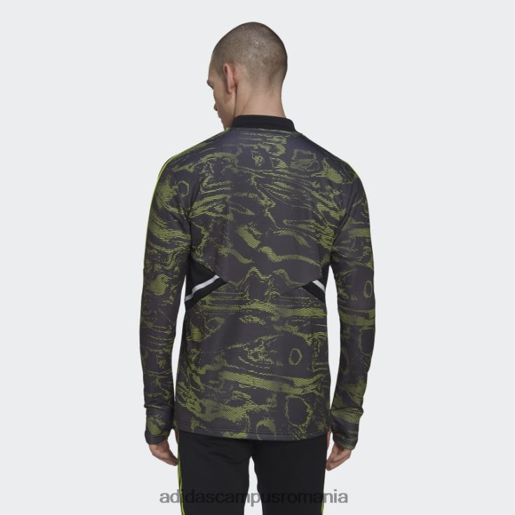 adidas campus romania manchester united condivo 22 antrenament top slime bărbați slime/negru J266N213417