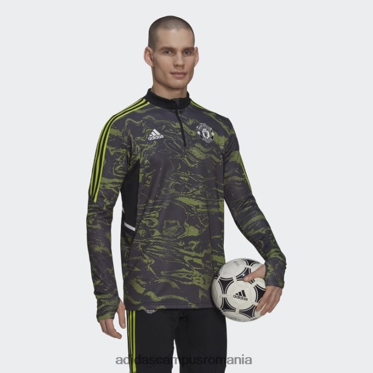 adidas campus romania manchester united condivo 22 antrenament top slime bărbați slime/negru J266N213417